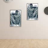 Erotic Male Nude Art PRINT | Figurative Wall Art | Sensual Homoerotic Illustration | Photography-Inspired Decor