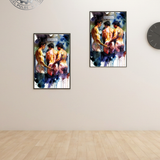 NSFW Gay Erotic Art Print | Urinal Boys Will Be Boys | Nude Trio Sensual Fantasy | Homoerotic Bathroom Art | 4 Sizes