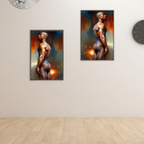 Masculine Nude Art Print | Sunlit Body Study Poster