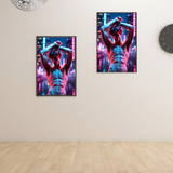 Gay Erotic Art Print | Cyberpunk Male Nude Neon City | Digital Painting Wall Art | Sexy Homoerotic Artwork | 4 Sizes