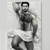 Sunday Morning — Gay Erotic Male Portrait Wall Art | Instant Download