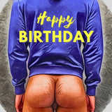 Funny Male Nude Birthday Card | Mature Humor Greeting Card