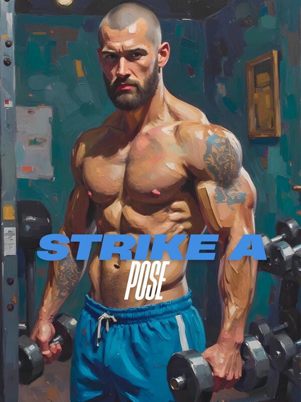 Bodybuilder Art Greeting Card | Fitness Gym Gift (4x6 Folded)