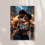 Love Greeting Card | LGBTQ+ Pride Art | 4x6 Folded Card with Envelope | Mature Content | Single or Set