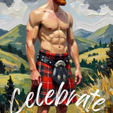 Celebrate Greeting Card | Scottish Highland Art | 4x6 Folded Card with Envelope | Mature Content | Single or Set