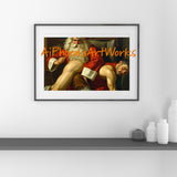 Naughty or Nice List Homoerotic Office Fantasy Print | Choose Size