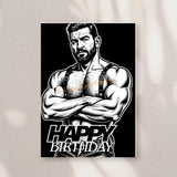 Leather Daddy’s Birthday Command – 5x7 Folded Greeting Card