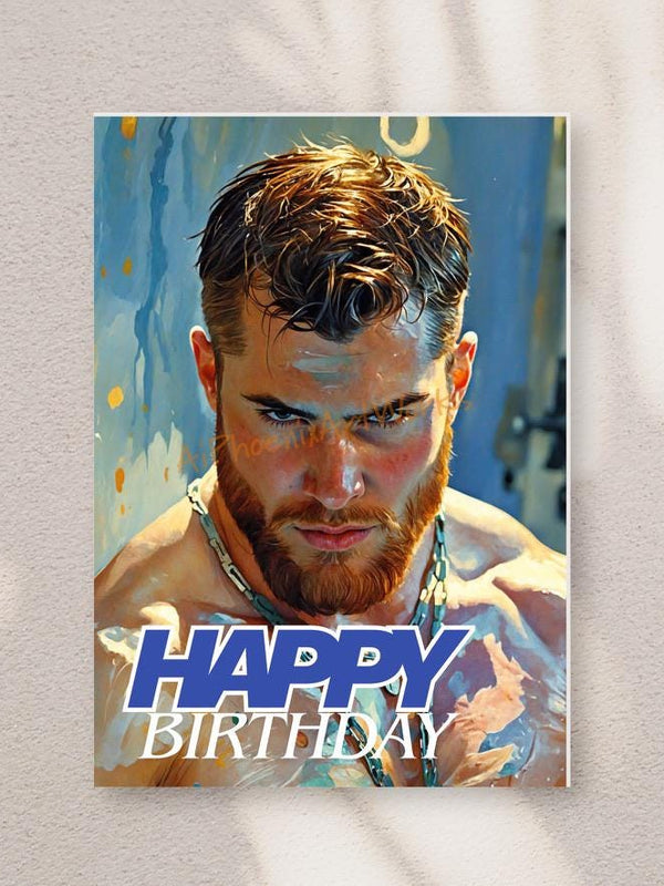 Salty Sea Daddy’s Birthday Splash – 5x7 Folded Greeting Card
