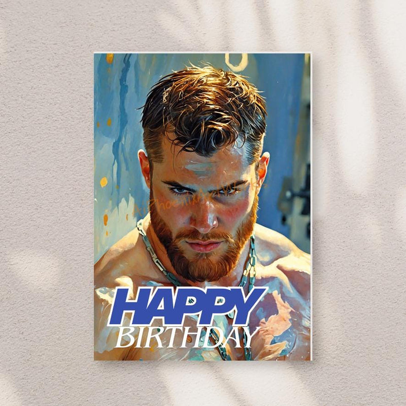 Salty Sea Daddy’s Birthday Splash – 5x7 Folded Greeting Card