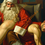 Naughty or Nice List Homoerotic Office Fantasy Print | Choose Size