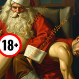 Naughty or Nice List Homoerotic Office Fantasy Print | Choose Size
