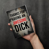 NSFW Greeting Card | Thanks For Awesome Dick | Cheeky NSFW Compliment | Adult Humor Card | Single or 5-Pack